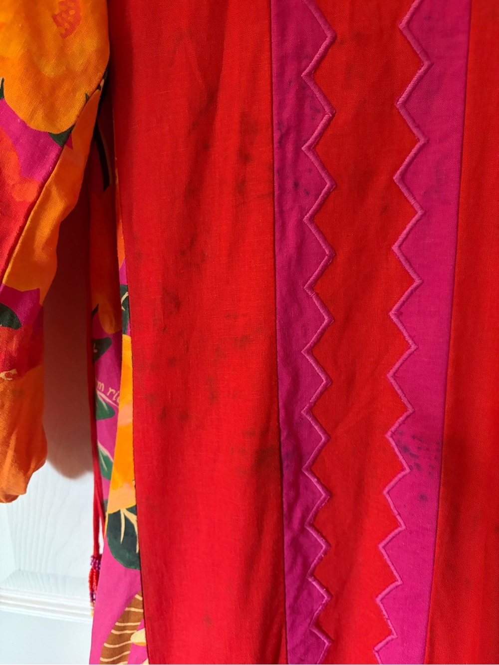 Farm Rio Sunset Patchwork Maxi Dress - Flawed - please read - Picture 11 of 16